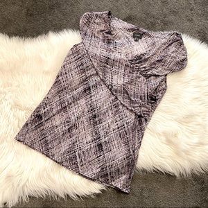 Purple print top